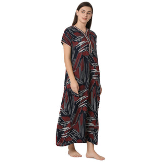 JMF-2158 -Rayon Nighty Regular  Blue