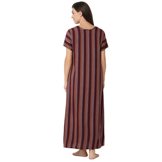 SCH450606 - Cotton Nighty  Regular Wine