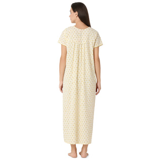 SCH450739 - Cotton Nighty  Regular Yellow