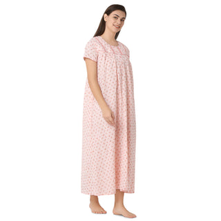 SCH450739 - Cotton Nighty  Regular Peach