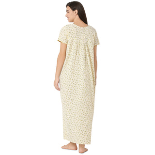 SCH450752 - Cotton Nighty  Regular Yellow