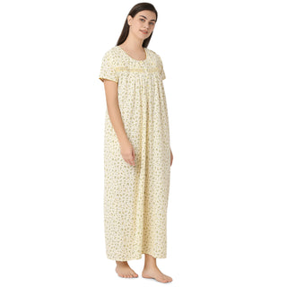 SCH450752 - Cotton Nighty  Regular Yellow