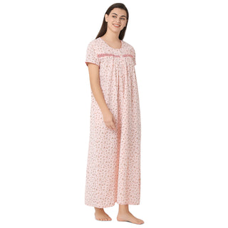 SCH450752 - Cotton Nighty  Regular Peach