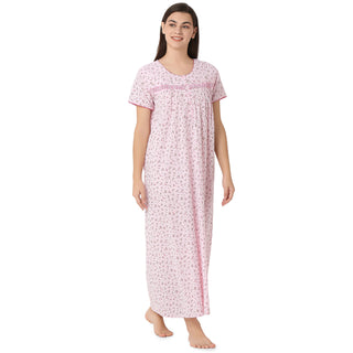 SCH450752 - Cotton Nighty  Regular Pink