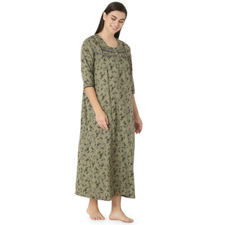 SCS450677 - Cotton Nighty Regular Green