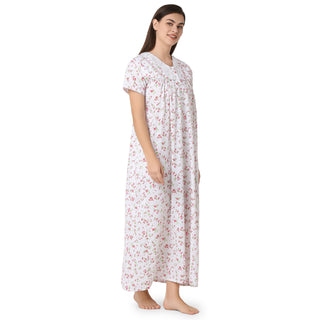 SCR450335 - Cotton Nighty  Regular Blue