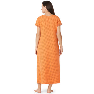 SCR 450570- Cotton Nighty Regular Orange