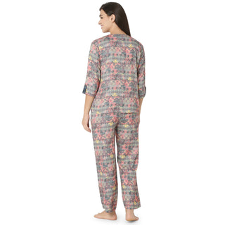 SCR 10775 Reyon Night Suit  Regular Pink