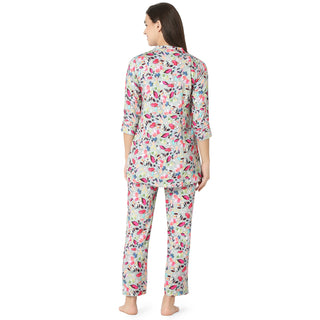 SCR 10784 Reyon Night Suit  Regular Pink