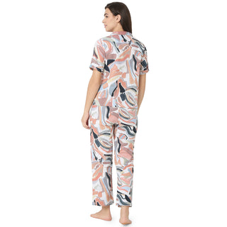 SCR 10805 Cotton Night Suit  Regular Peach