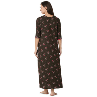 JRB 1922 Rayon Nighty Regular Mehandi