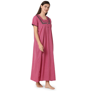 JSS 7019  Reyon Nighty  Regular Pink