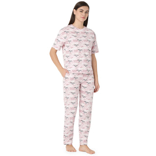 R-CS-19732 Pink Good Vibes-Co-ord Set