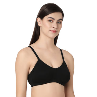 1258  Non Padded T-Shirt  Bra Black