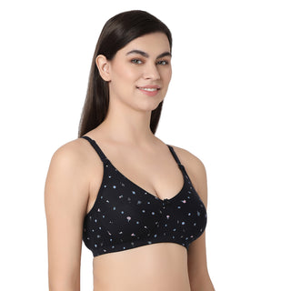 SIMRAN-2  Non Padded T-Shirt Bra Navy Blue