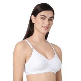 1257  Non Padded T-Shirt Bra White