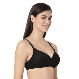 1253  Padded T-Shirt  Bra Black