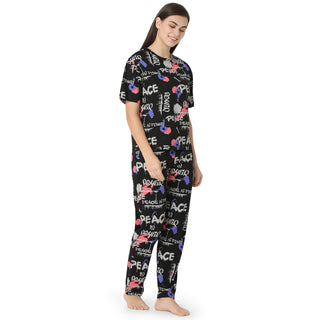 R-CS-19726 Black Empowering Black -Co-ord Set