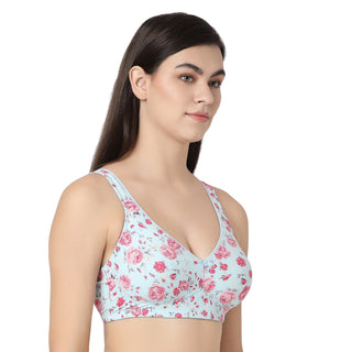 ROSE-18  Non Padded Minimizer Bra Sky Blue