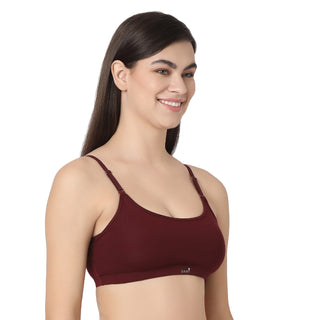 JS 911  Non Padded Sports Bra Maroon