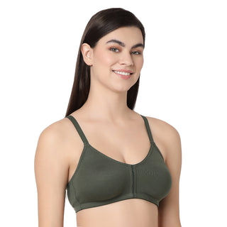 1258  Non Padded T-Shirt  Bra Green