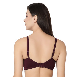 1258  Non Padded T-Shirt  Bra Wine