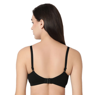 1258  Non Padded T-Shirt  Bra Black