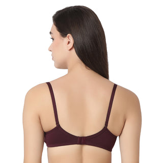 1253  Padded T-Shirt  Bra Wine