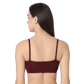 JS 911  Non Padded Sports Bra Maroon