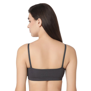 JS 911  Non Padded Sports Bra Dark Grey