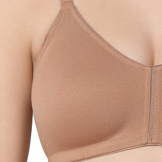 1258  Non Padded T-Shirt  Bra Coffee