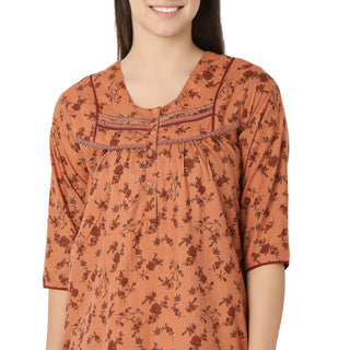 SCS450677 - Cotton Nighty Regular Orange