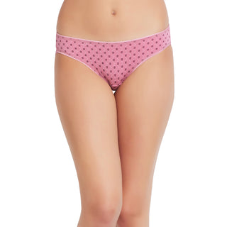 6704-Cotton Printed Bikini Premium Panties-Multicolor