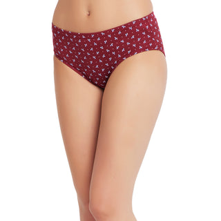 6708-Cotton Printed Hipster Regular Panties-Multicolor