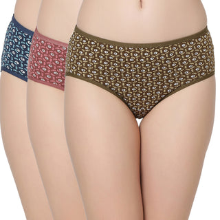 Cotton lycra Hipster Panties-6869