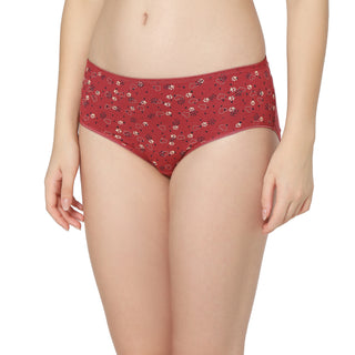 Cotton Printed Hipster Panties-6930