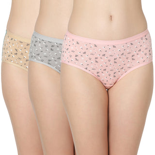 Cotton lycra Hipster Panties-6941