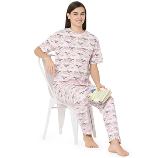 R-CS-19732 Pink Good Vibes-Co-ord Set