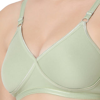 1257  Non Padded T-Shirt Bra Pista Green