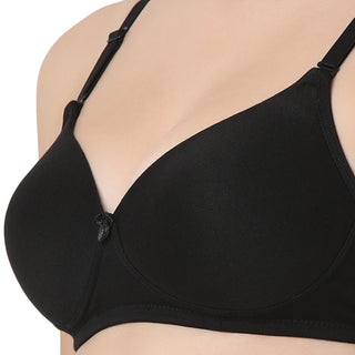 1253  Padded T-Shirt  Bra Black