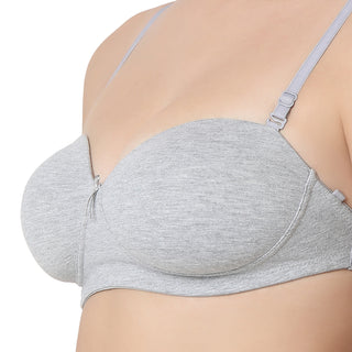 1230 Plain Mold T-Shirt Bra Grey