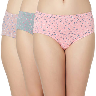 Cotton lycra Hipster Panties-7003