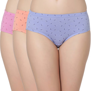 Cotton lycra Hipster Panties-7005