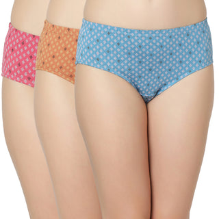 Cotton lycra Hipster Panties-7006