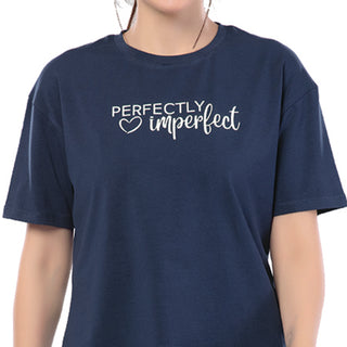 SRF-24106-Cotton-Uniquely You Relaxed Fit T-Shirt-Navy Blue