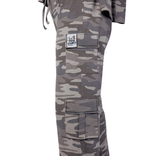 SCS-24000 Cotton Lycra Camo Couture CO-ORD SETS Grey