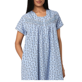 JMF 2241-Cotton Nighty Regular -Blue