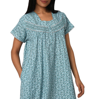 JMF 2241-Cotton Nighty Regular -Green