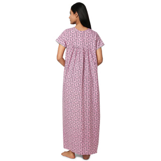 JMF 2241-Cotton Nighty Regular -Pink