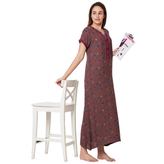 JRB 1834-Assorted Nighty Alphine Regular-Brown